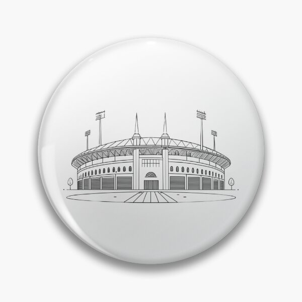 Item preview, Minimalist Football Stadium Line Art Illustration designed and sold by RAVisuals.