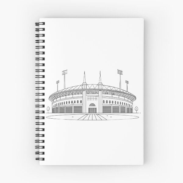 Item preview, Minimalist Football Stadium Line Art Illustration designed and sold by RAVisuals.