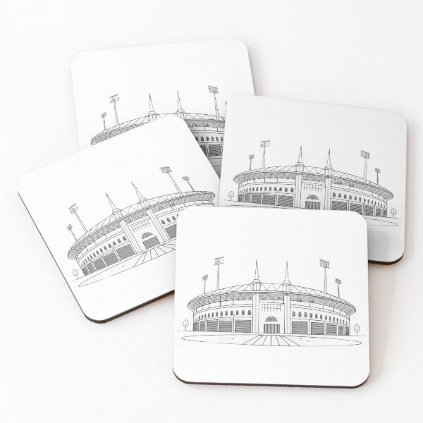 Item preview, Minimalist Football Stadium Line Art Illustration designed and sold by RAVisuals.