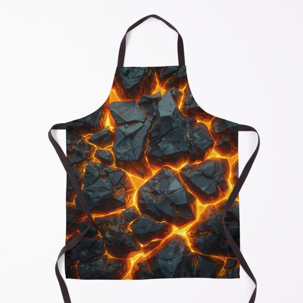 Item preview, Molten Obsidian Crystal Flow Geometric Lava Rock Pattern designed and sold by Mladen300.