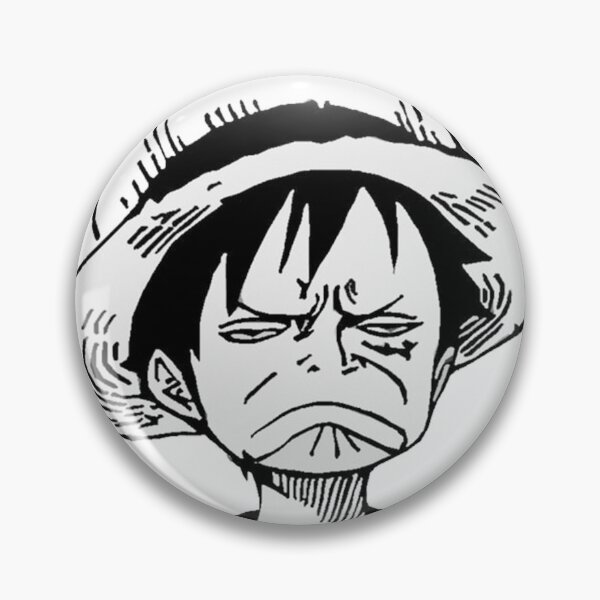 Item preview, One Piece Luffy Angry Pouting Face | Intense Manga Panel Sticker & Merch designed and sold by Mangartist07.