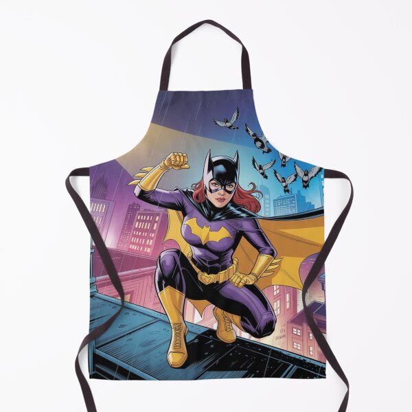 Item preview, Batgirl's Spotlight Defiance: Rain-Drenched Hero in Gotham's Glow - DC Comics Fan Art designed and sold by Midnight Veil Designs.