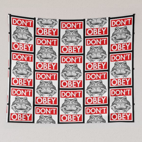Item preview, Don't Obey Frog designed and sold by Thelittlelord.