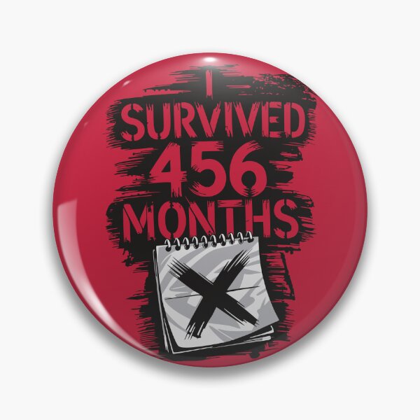 Item preview, Survived 456 Months Milestone Birthday Design - 38 Years designed and sold by cabana.space.