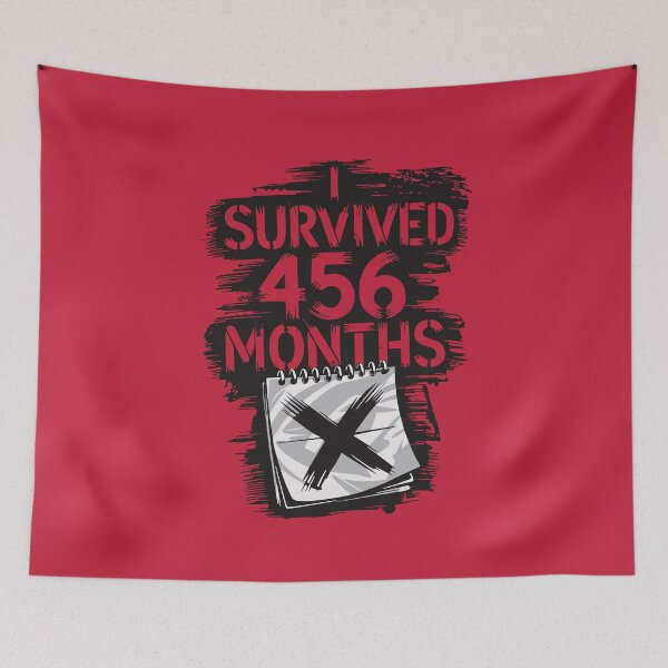Item preview, Survived 456 Months Milestone Birthday Design - 38 Years designed and sold by cabana.space.