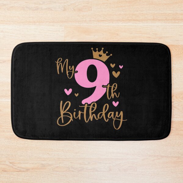 Item preview, Kids My 9Th Birthday Girl 9 Years Old Bday Party Matching designed and sold by TysonLangosh.