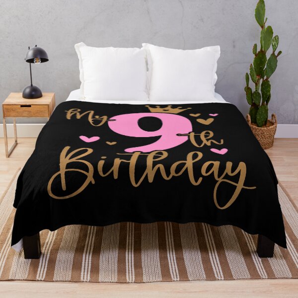 Item preview, Kids My 9Th Birthday Girl 9 Years Old Bday Party Matching designed and sold by TysonLangosh.
