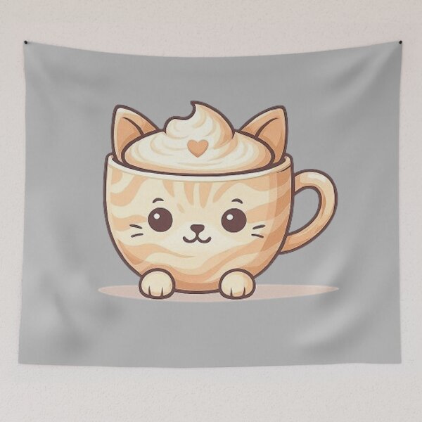 Item preview, Latte Kitty Blend – Latte Cat Shape designed and sold by MiLaKK.