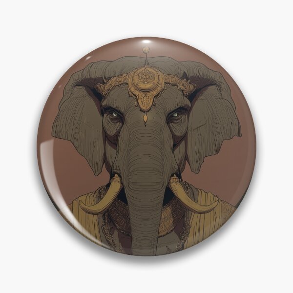 Item preview, Elephant Warrior Illustration – Mythical Tribal Fantasy Artwork designed and sold by MythologyRealm.