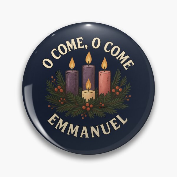 Item preview, O Come, O Come Emmanuel - Advent Wreath Christmas designed and sold by PunchDrop.