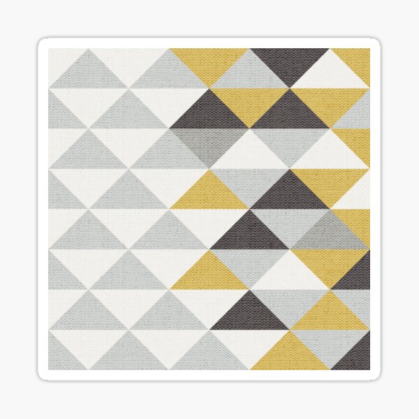 Vista previa del artículo con la obra «Triangle Navy Navy Crema y patrón amarillo con textura», diseñado y vendido por RecoveryGift.