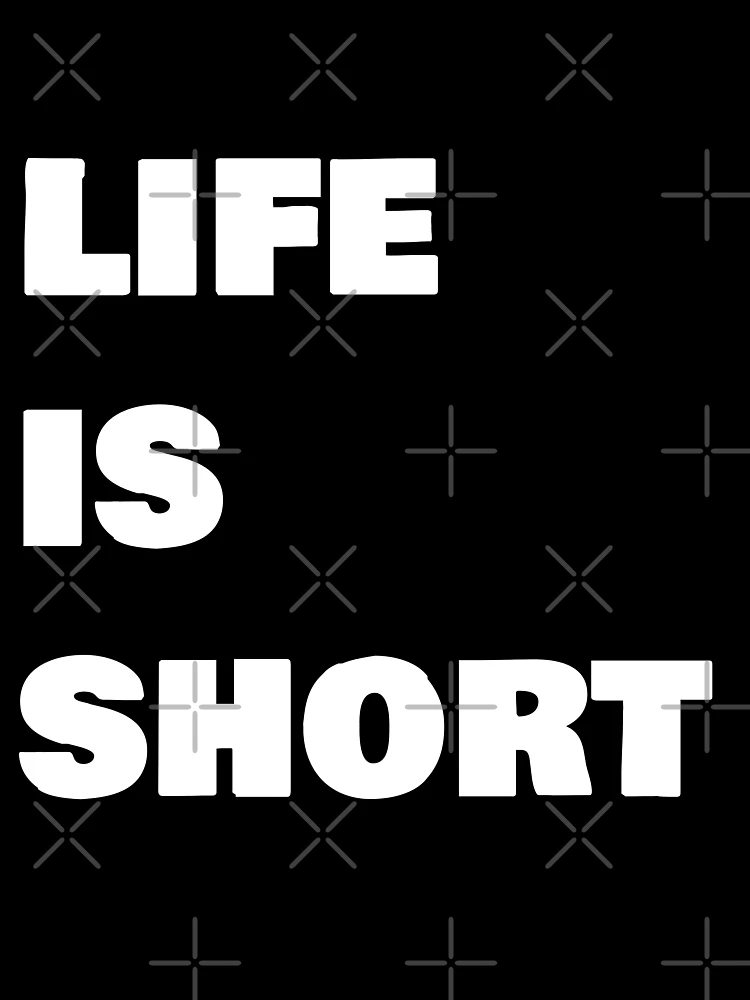 Thumbnail 3 of 3, Scarf, Life Is Short designed and sold by Frugal Mr B.