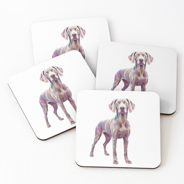 Item preview, Weimaraner Prism Multicolor | Vibrant Low Poly Art designed and sold by bsbd-action.