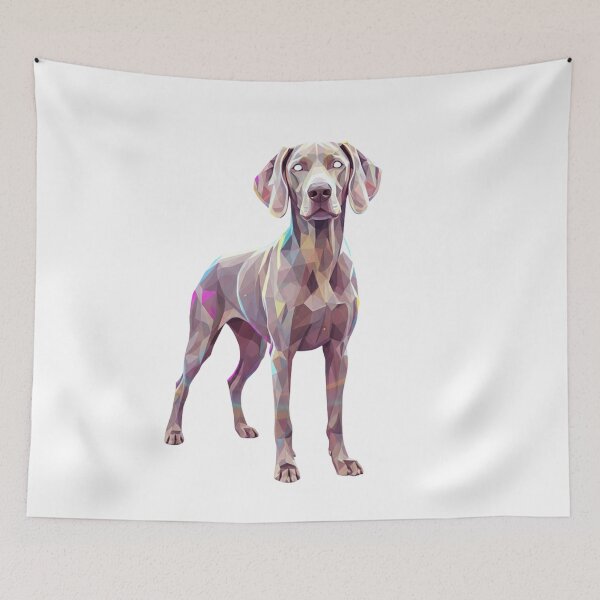 Item preview, Weimaraner Prism Multicolor | Vibrant Low Poly Art designed and sold by bsbd-action.