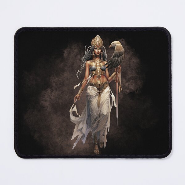 Item preview, egyptian goddess isis – falcon magic and divine feminine – dark fantasy art designed and sold by Traumrausch.