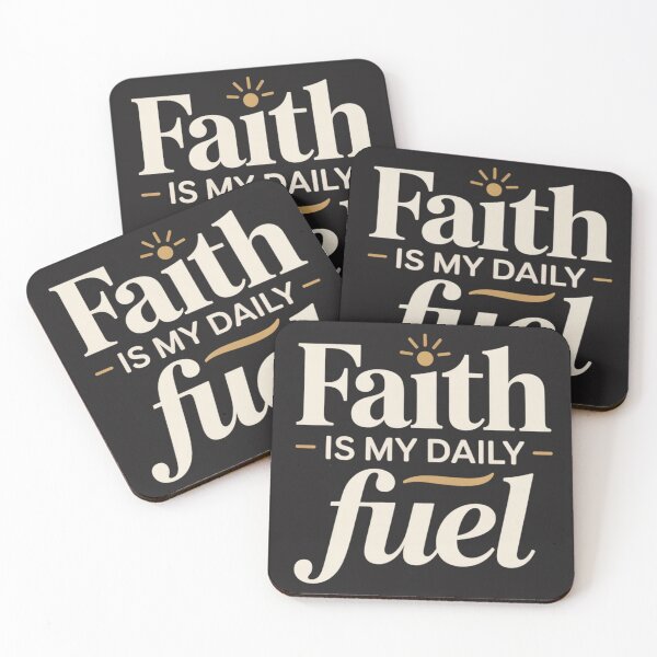 Item preview, Faith Is My Daily Fuel: Aesthetic Christian Motivation Art designed and sold by elynne9.