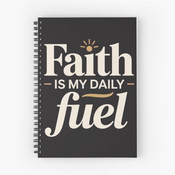 Item preview, Faith Is My Daily Fuel: Aesthetic Christian Motivation Art designed and sold by elynne9.