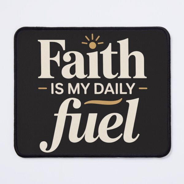 Item preview, Faith Is My Daily Fuel: Aesthetic Christian Motivation Art designed and sold by elynne9.