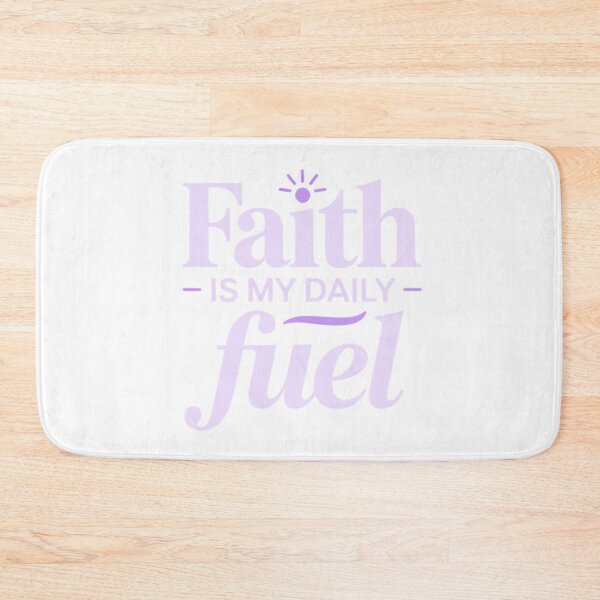 Item preview, Faith Is My Daily Fuel: Aesthetic Christian Motivation Art designed and sold by elynne9.