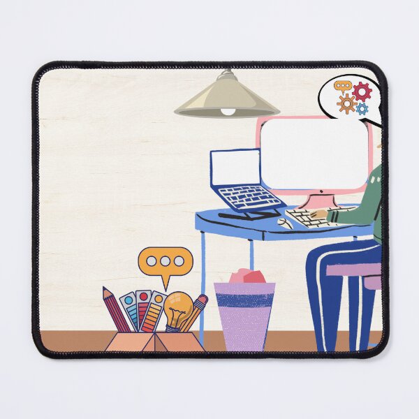 Item preview, Informant working with his computer. designed and sold by Opps-diseño.