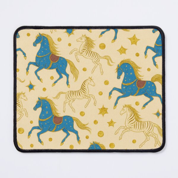 Artikelvorschau, „Golden Night Parade Horses Pattern“ entworfen und verkauft von farzan-design.