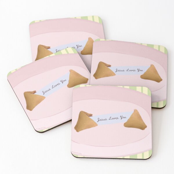 Item preview, Jesus Loves You - Green & Yellow Fortune Cookie Design! designed and sold by sagegrove.shop.