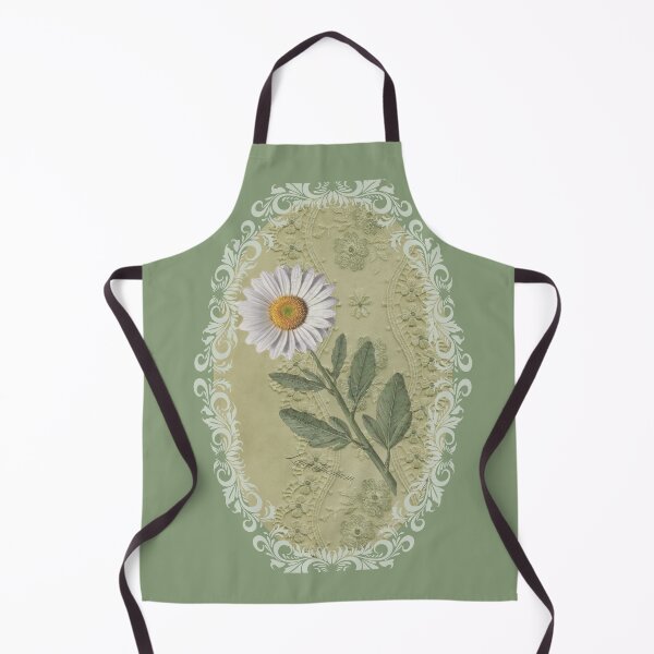 Item preview, Vintage Daisy on Lace Oval – Botanical Floral Art designed and sold by ChristinePartlow.