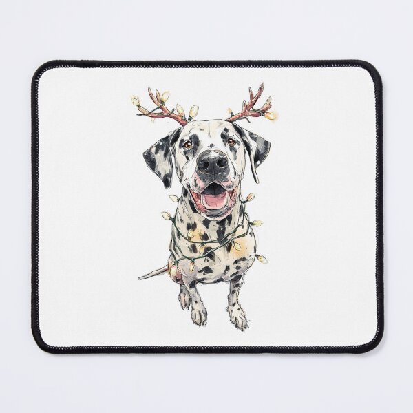 Item preview, Dalmatian with Christmas Antlers designed and sold by reddogbuckeye.