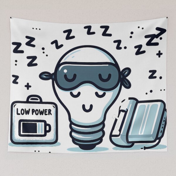 Item preview, Low Battery Sleep Mode Lightbulb designed and sold by DrawDrip.