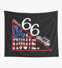 The History Route 66 vintage novelty gifts. Wall Tapestry