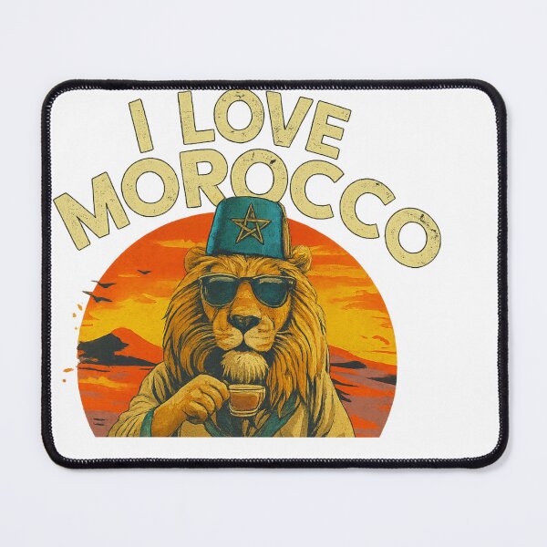 Item preview, Moroccan Lion Pride – I Love Morocco Bold designed and sold by dirarr.