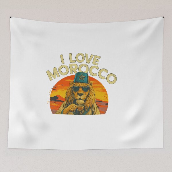 Item preview, Moroccan Lion Pride – I Love Morocco Bold designed and sold by dirarr.