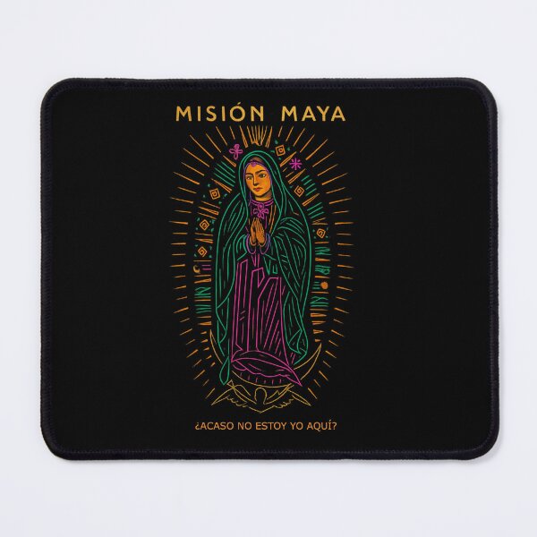 Item preview, Misión Maya Guadalupe – Neon Sacred Line Art T-Shirt  Selling Blurb: designed and sold by Sanctum Icons.
