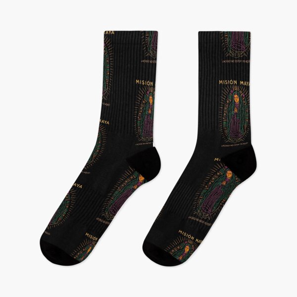 Item preview, Misión Maya Guadalupe – Neon Sacred Line Art T-Shirt  Selling Blurb: designed and sold by Sanctum Icons.