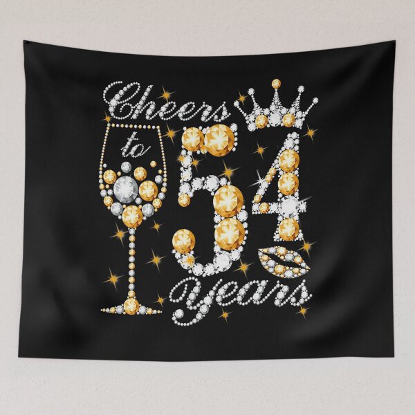 Item preview, Cheers To 54 Years Old Happy 54Th Birthday Queen Drink Wine designed and sold by TysonLangosh.