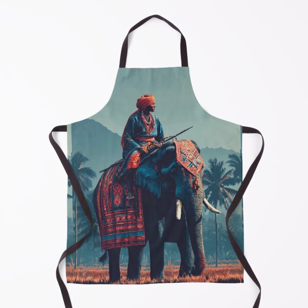 Item preview, Elephant Rider Artwork – Vibrant Cultural Warrior Illustration designed and sold by MythologyRealm.