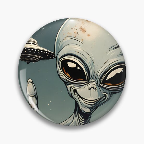 Item preview, Alien Grey Peace Out in the Desert designed and sold by MGC Art.