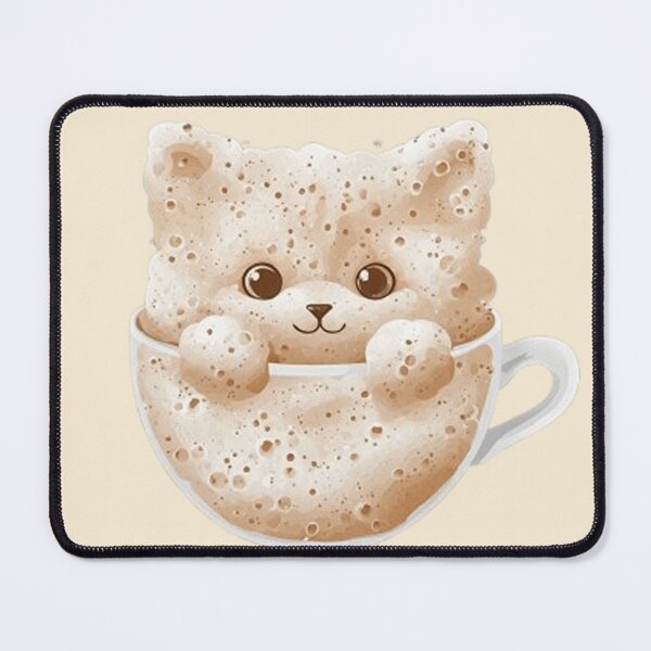 Item preview, Foam Cat Art – Cappuccino Foam Cat designed and sold by MiLaKK.