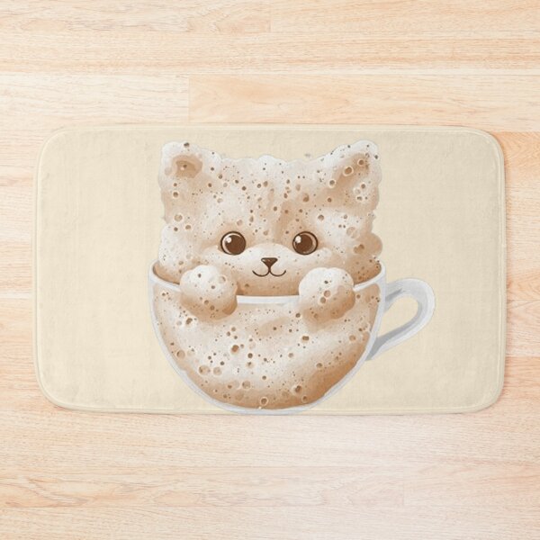 Item preview, Foam Cat Art – Cappuccino Foam Cat designed and sold by MiLaKK.