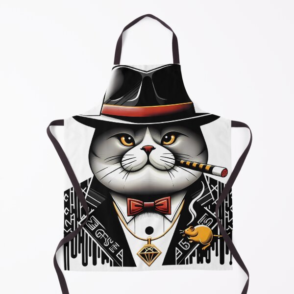 Item preview, Gangster Cat Mafia Boss Fedora designed and sold by DrawDrip.