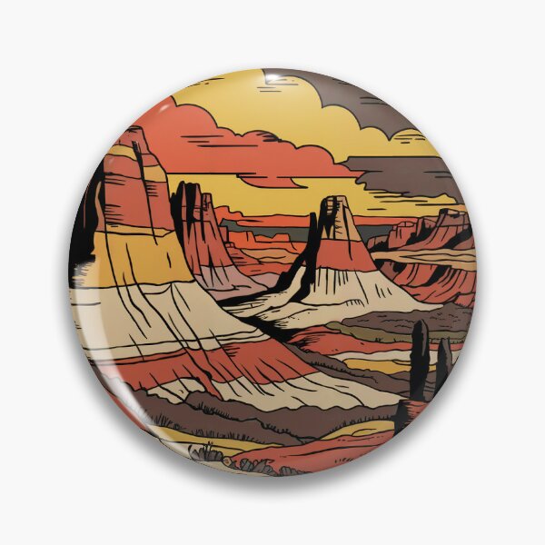 Item preview, Bisti/de-na-zin Wilderness Vintage Poster - No Trails Just Wonder designed and sold by LinaValearte.