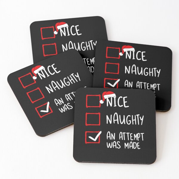Item preview, Nice Naughty An Attempt Was Made Christmas List Santa Claus designed and sold by IdealDo.