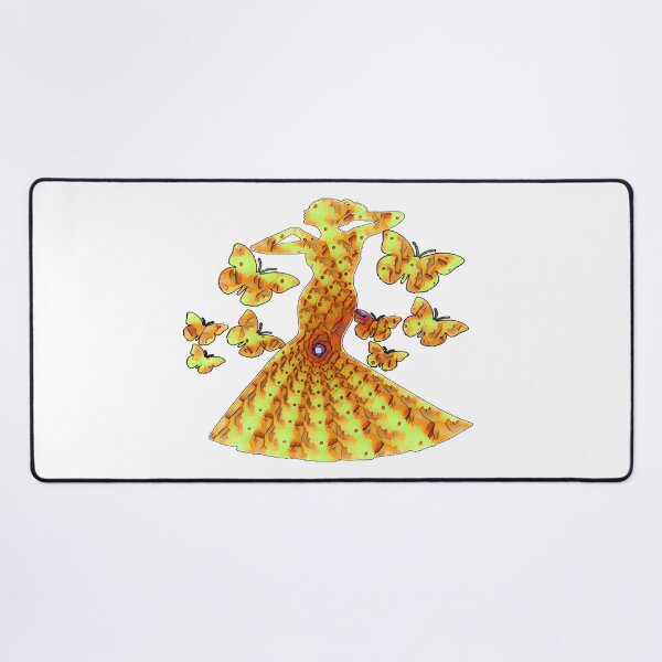 Item preview, Yellow Fractal dancer designed and sold by natnat7w.