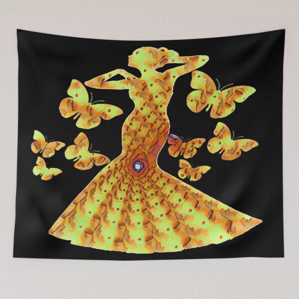 Item preview, Yellow Fractal dancer designed and sold by natnat7w.