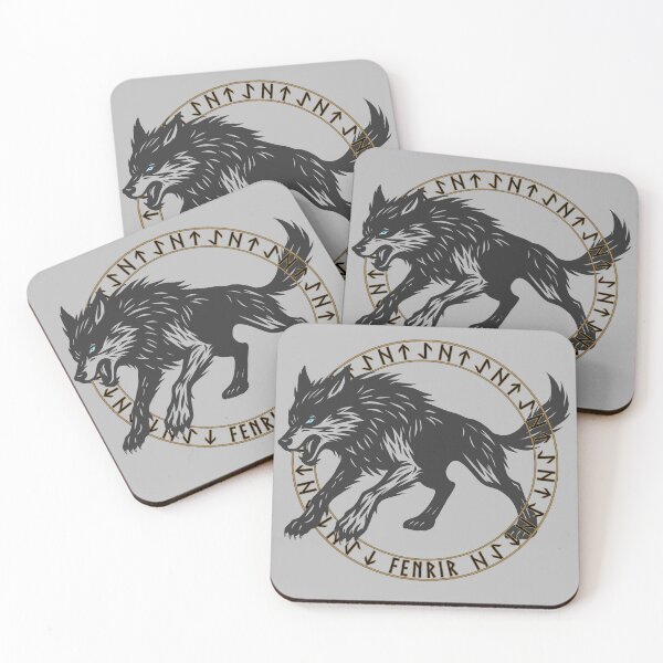 Item preview, Fenrir In Viking Rune Circle  designed and sold by MattC_Design.