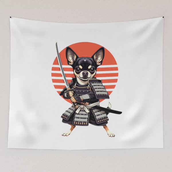 Item preview, Samurai Kawaii Chihuahua – Warrior Spirit in a Tiny Frame designed and sold by Designorado.