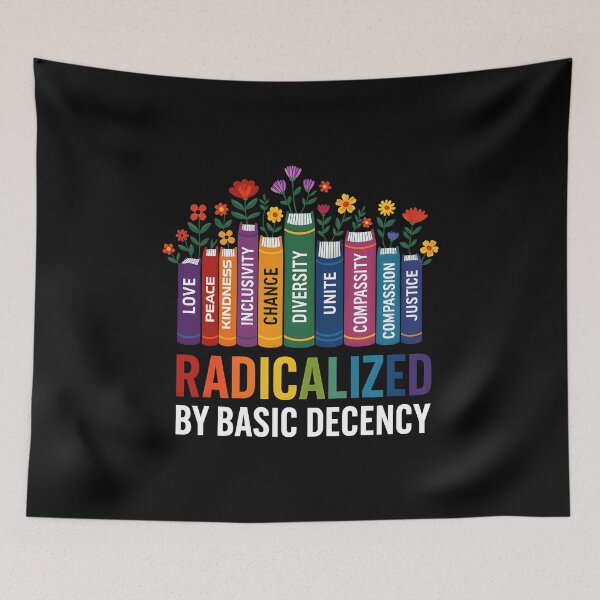 Item preview,  Retro Floral Radicalized by Basic Decency Feminist Activist  designed and sold by gear-posters.