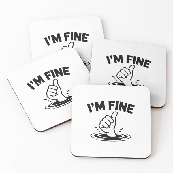Item preview, I’m Fine – Sinking Hand Thumbs-Up Design designed and sold by Celebrate & Sparkle.