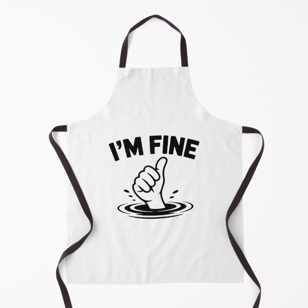 Item preview, I’m Fine – Sinking Hand Thumbs-Up Design designed and sold by Celebrate & Sparkle.