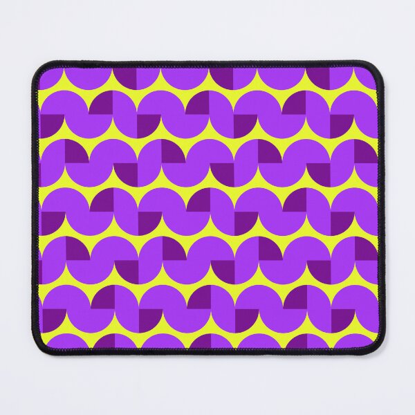 Item preview, Op Art Wavy Pattern | Bright Neon Purple and Yellow Retro Geometric Design designed and sold by DeeLulu.